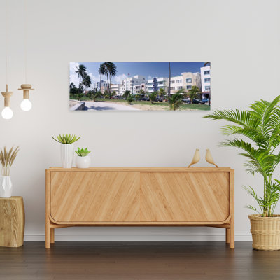 «Ocean Drive», South Beach, Miami Beach, Floride, États-Unis, art contemporain abstrait, océan sur la plage