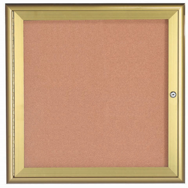 Tableau d'affichage fermé, Or, Un, H 36 po x l 36 po