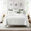 August Stripe Reversible Cotton Duvet Cover Set-505051813-505051809