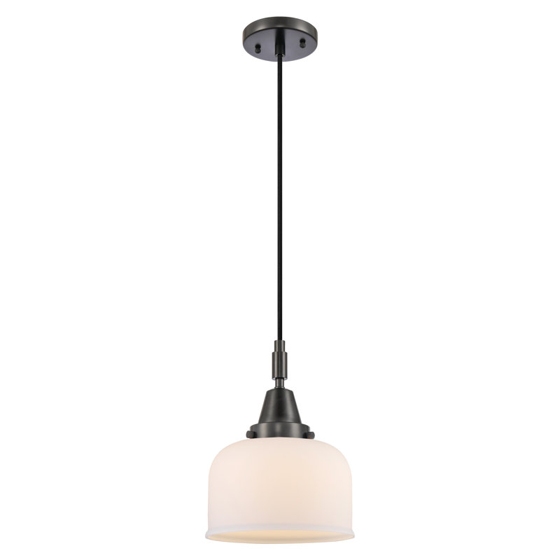 Downtown Urban - Caden Almitra - Mini-luminaire suspendu à cordon 8 lumières - Abat-jour blanc mat, Noir mat