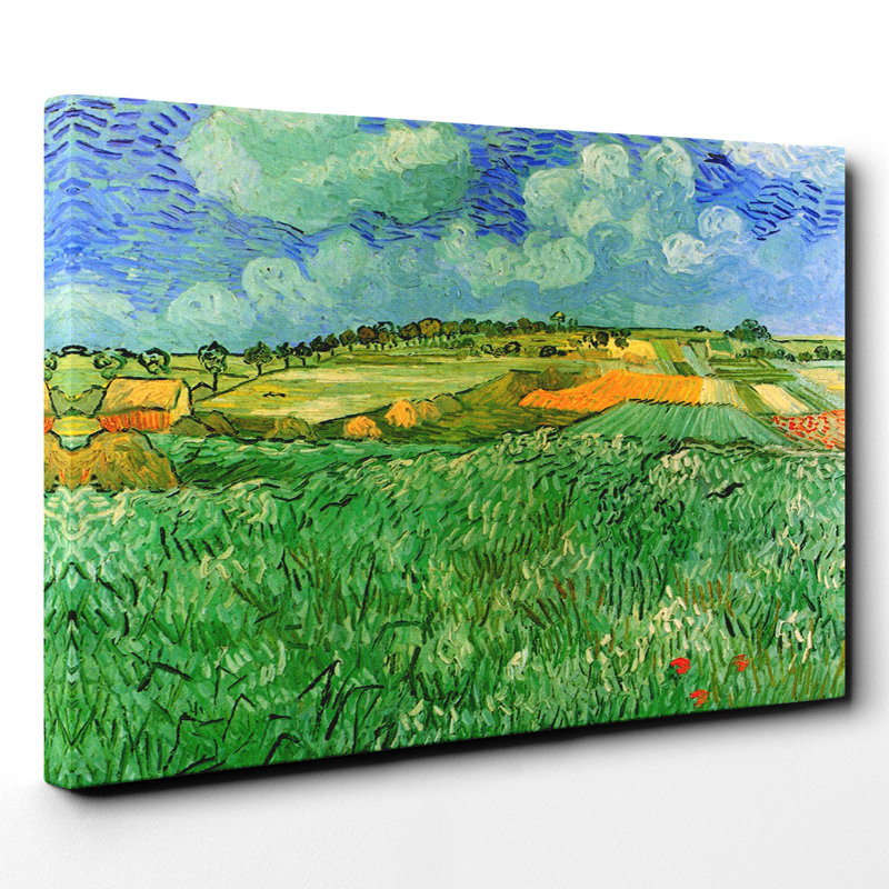 Plain Near Auvers by Vincent van Gogh - Wrapped Canvas, 40cm H x 60cm W