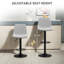 Styner Swivel Upholstered Adjustable Height Counter Stool with Metal Frame-694646089