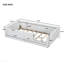 Lit plateforme simple tapissier avec garde-corps et station de charge, blanc-1774493357