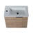 Anwitha 0'' Single Bathroom Vanity with Ceramic Top-970262662