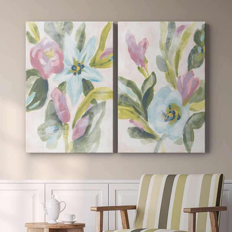 Toile tendue à motif floral Fresco I-Premium Gallery, H 18 po x l 24 po