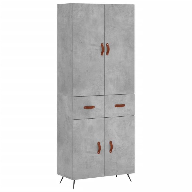 Miky 69.5cm Sideboard, Concrete Grey