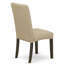 Ensemble de table de salle à manger 3 pièces pour petits espaces comprenant une table de cuisine ronde et 2 chaises de salle à manger Parson en tissu brun, cappuccino de 42 po x 42 po-504545673-453227874-453227875