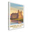 Enniskillen Castle, Northern Ireland - Romantic Travel Poster in Warm Sunset Hues. Giclee Print on Wrapped Canvas. Wall Art, Home Decor - Castles & Palaces, Northern Ireland 1 Piece Wrapped Canvas Wall Art-579994014