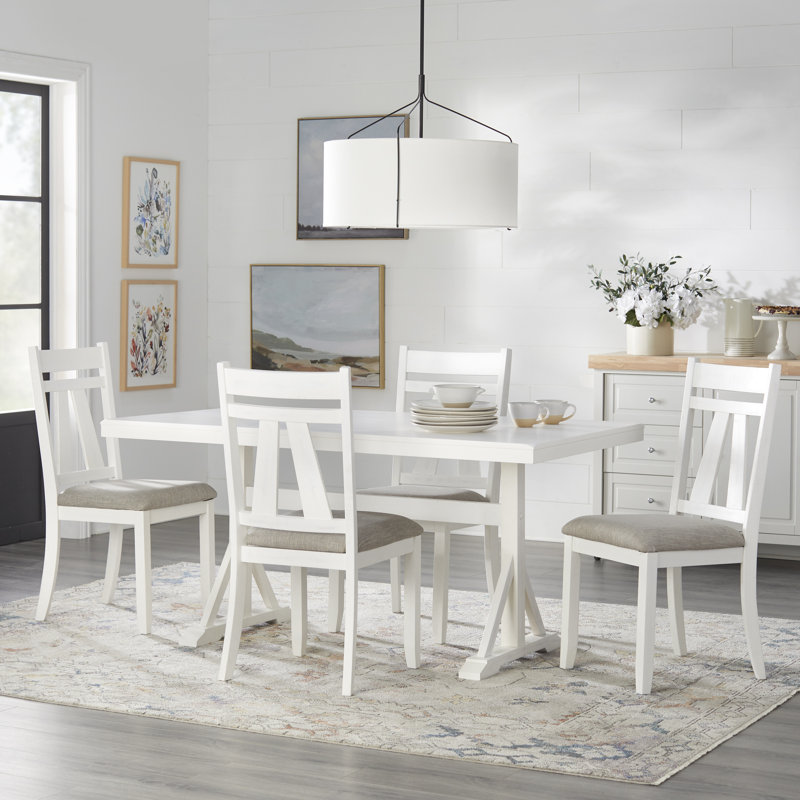 Ensemble repas pour 4 personnes Arless, 4 pièces: table, 3 chaises