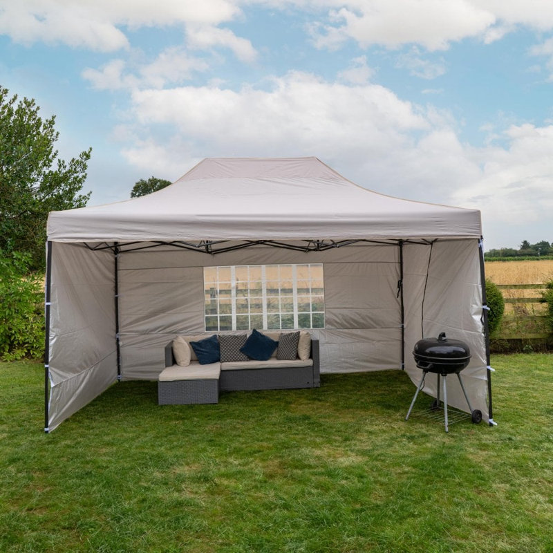 Cedano Steel Gazebo, 250 cm H x 300 cm W x 450 cm D