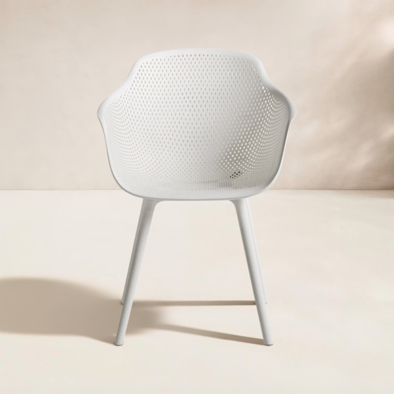 Chaise de terrasse Artha, Blanc