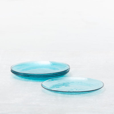 Los Cabos Glass Dinnerware 10.5" Dinner Plate