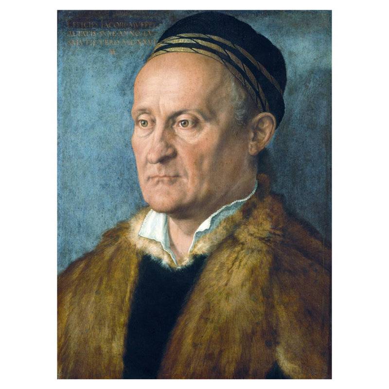 Portrait de Jakob Muffel par Albrecht Dürer - Estampe numérique, H 40 po x l 32 po