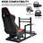 Anman Gt/F1  Introductory Simulation Racing Cockpit 6030 Aluminum Racing Frame, Shift Panel With Additional Sidebar, And More Stable. Fit For Straight Drive Steering Wheel Gpro Csldd T818 , Includes Frame & Seat Only