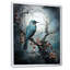«Blue Bird Murmurs In Moonlight II», art mural oiseau-823102386-823102397
