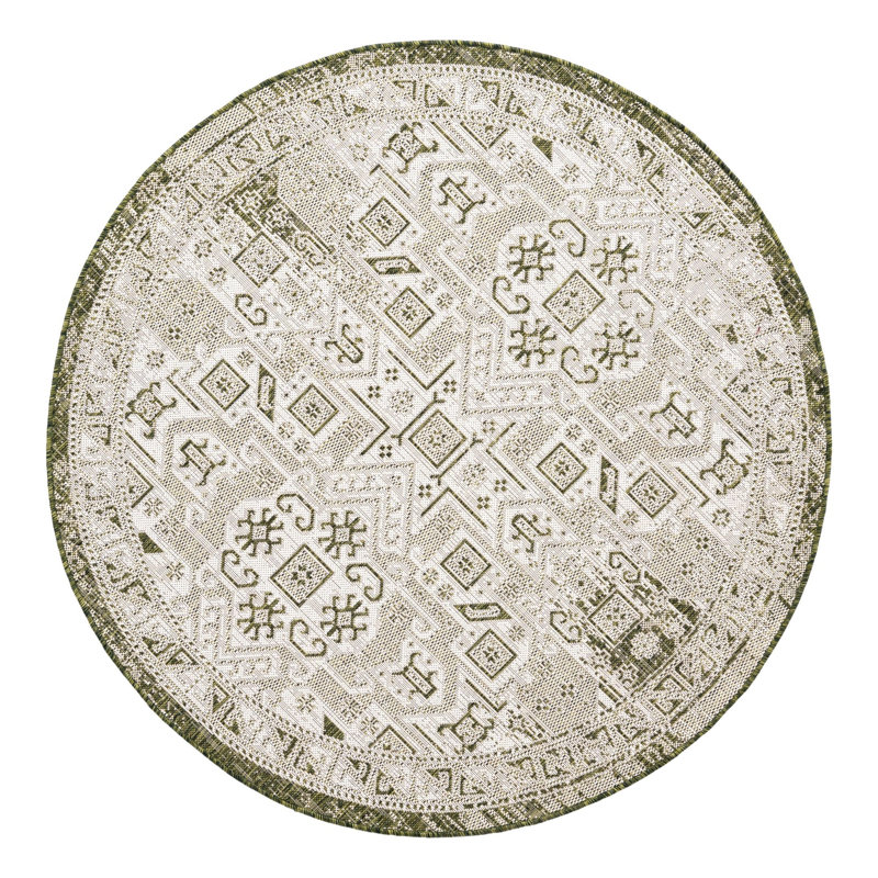 Alvenia Indoor / Outdoor Rug, Round 5'3"