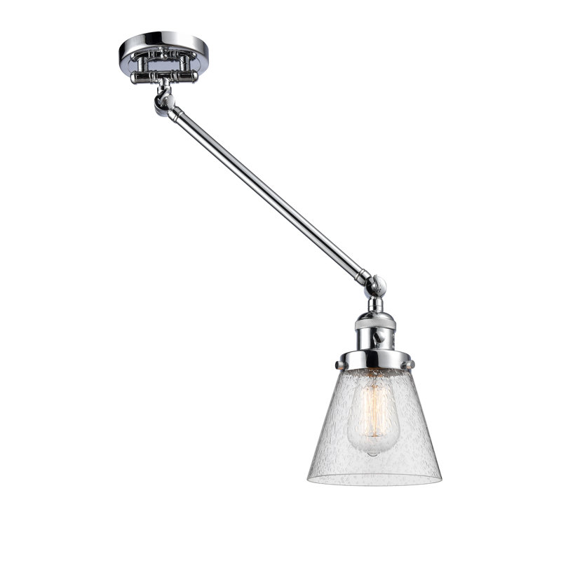 Pelkey Swing Arm Sconce, Matte White Cased, Satin Gold, Bulb Not Included