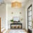 1 - Light Rattan Semi - Flush Mount Ceiling Light