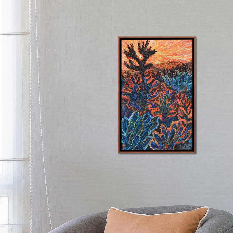 Sunset On Tanque Verde Ranch In Arizona 1 Piece Wall Art on Canvas, 66.04 cm H x 45.72 cm W x 4.445 cm D, Classic Wood