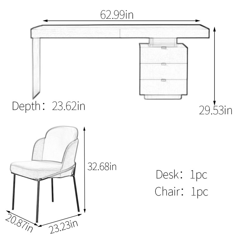 Stable Full-Board Joinery Desk