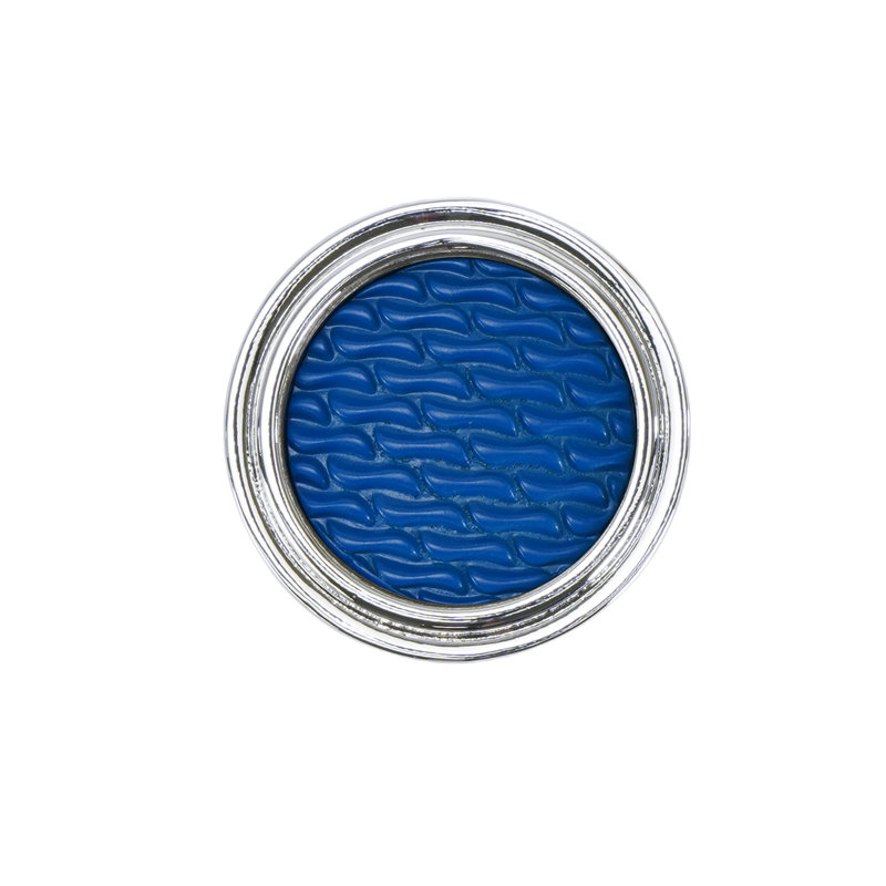 Poignée Spectra Waves au fini chromé, Chrome / bleu foncé