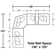 Canapé modulaire inclinable 6 pièces avec 2 sièges inclinables et console de rangement Mcpherson