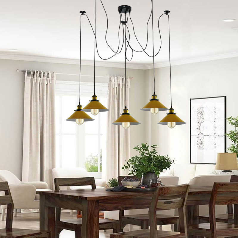 Rowell 5 - Light Pendant, Yellow