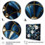 Art déco bleu Golden Tile Elegance 1 II - art mural géométrique-1154987852-1154987855