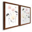«Blush & Black Wildflowers I», toile encadrée de qualité supérieure - prête à être accrochée-1384716231-1384716228