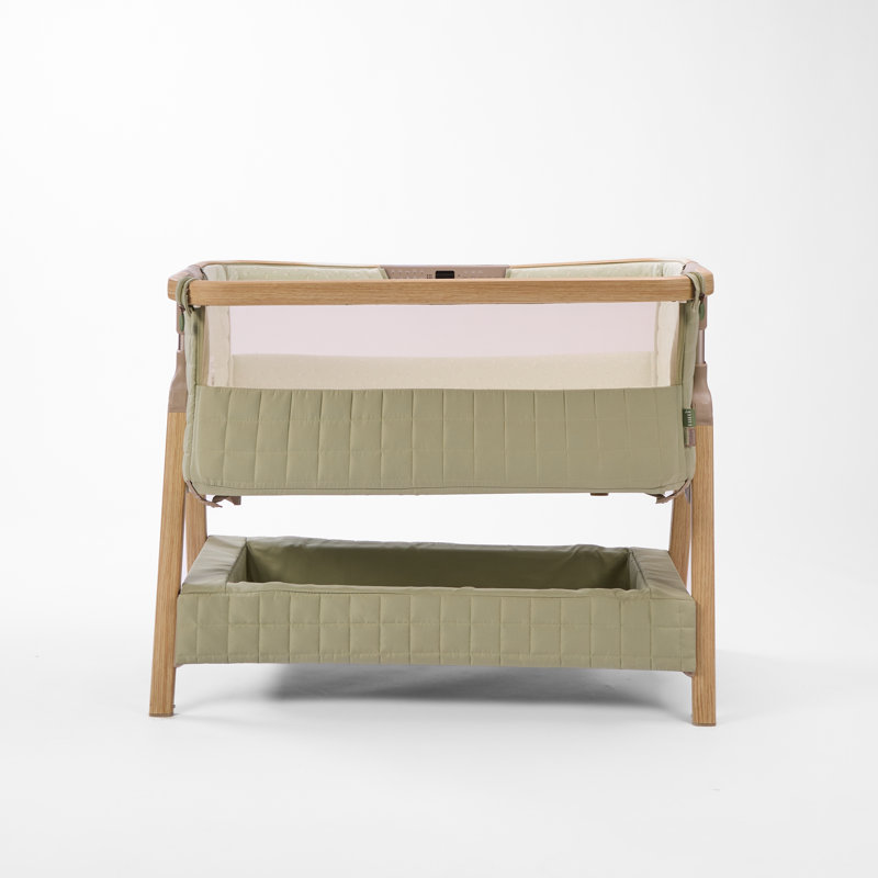 Cozee Sense Bedside Crib - Soft Walnut / Cocoa, Drifted Oak / Eucalyptus