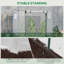6.5 Ft W x 2.5 Ft D Lean-To Greenhouse
