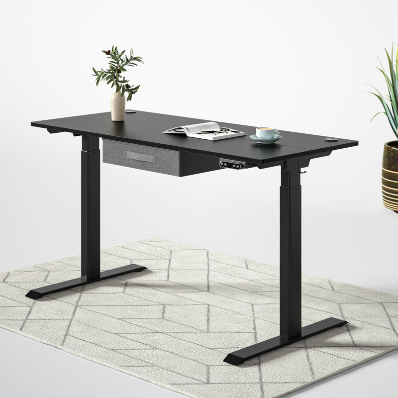 Bureau debout à hauteur réglable Daejha, Noir