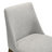 7-Piece Dining Table Set, Seats 6, 82.7" Oak Table with Black X-Shape Metal Legs & 6 Grey Curved-Back Chairs