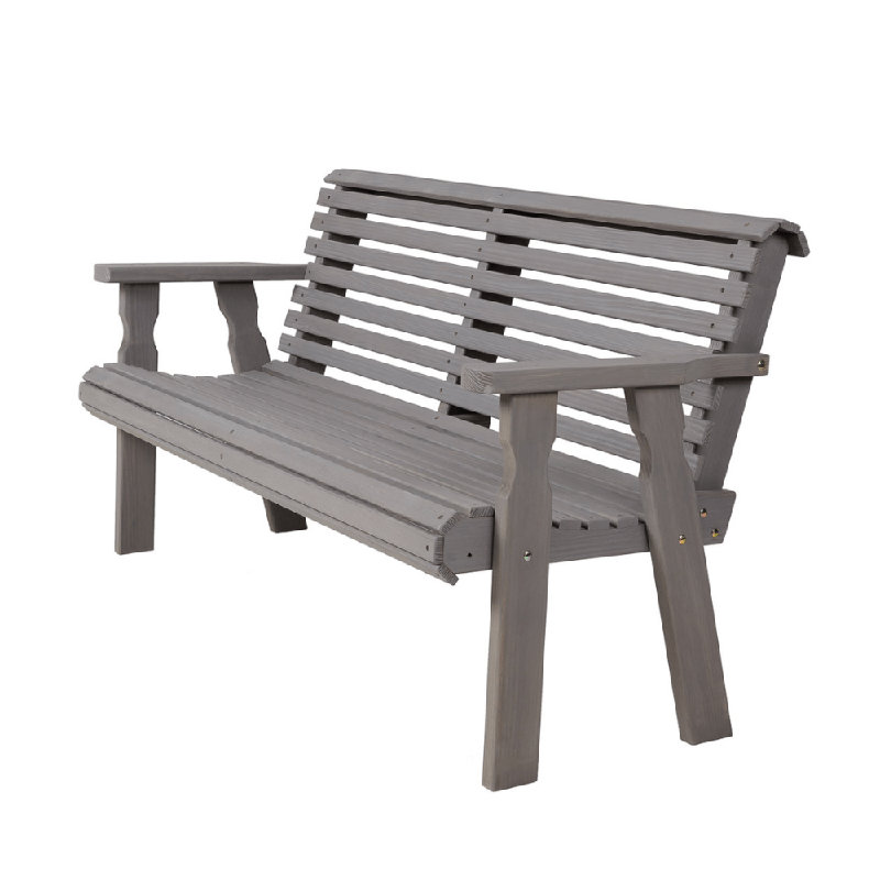 Banc d'extérieur Amish, Gris, H 33 po x l 51 po x P 28 po