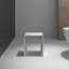 Tabouret de douche Eloise en blanc mat