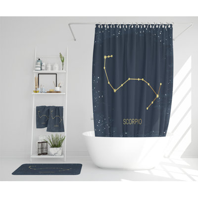Nazani Polyester Shower Curtain Set