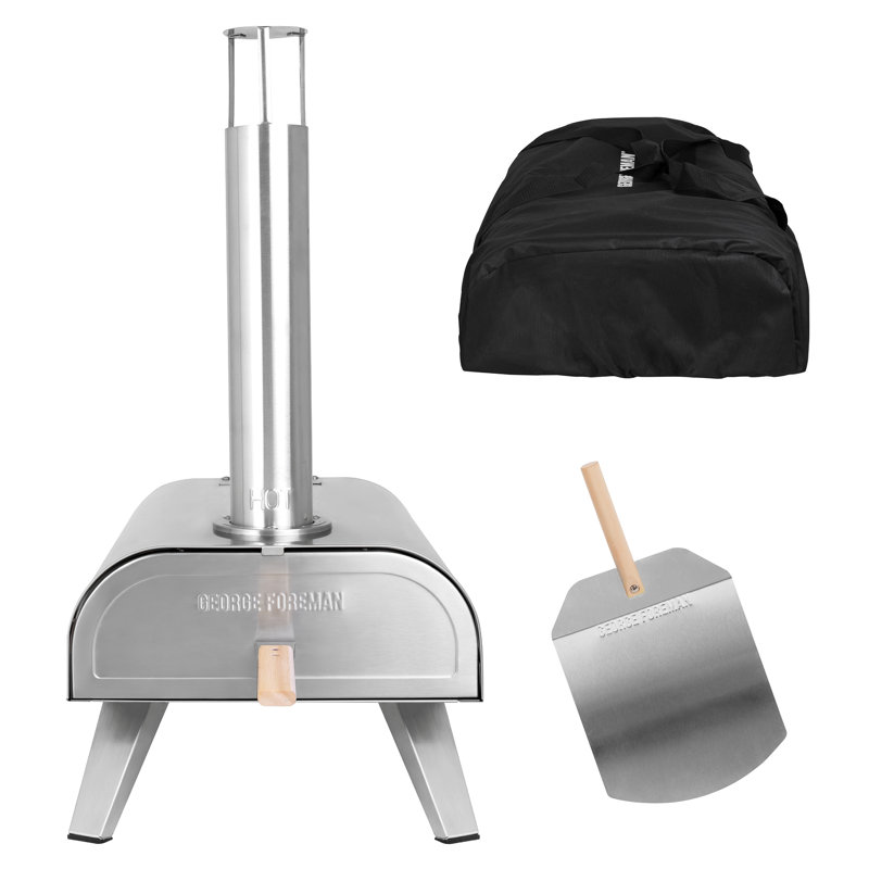 George Foreman Countertop Pizza Oven, Silver
