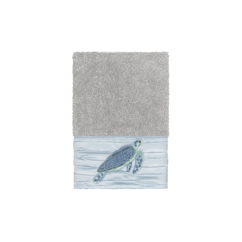 Mia Turkish Cotton Midweight Washcloth, Light Gray