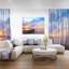 «Small Fishermen Boat at Sunset», reproduction de photo sur toile tendue-18269411