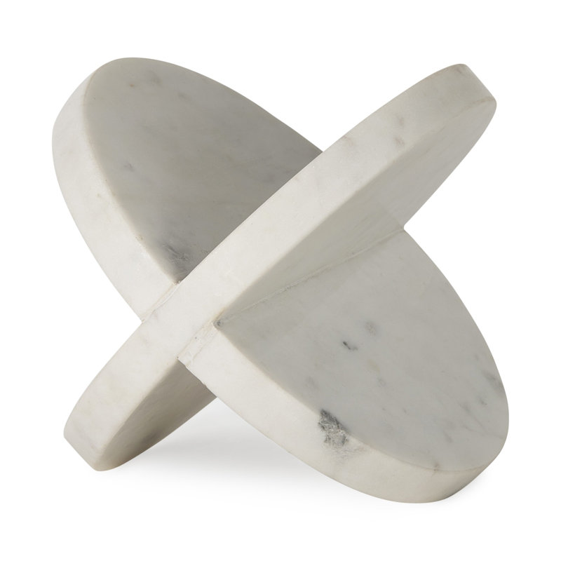Sculpture géométrique circulaire Tiamarie, H 9 po x l 9 po x P 9 po