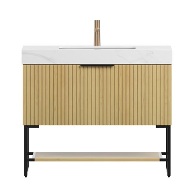 36" Freestanding Single Bathroom vanity with sink