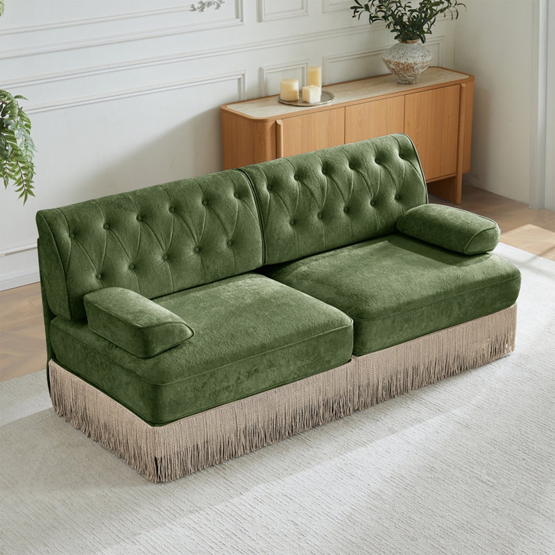 Canapé Chesterfield, Vert