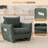 Modern Textured Plush-Upholstered Accent Single Sofa-74913804