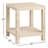 Montrail Raffia Square End Table