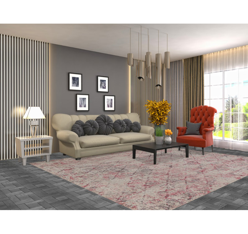 Handmade Abstract Living Room Rug 8x10