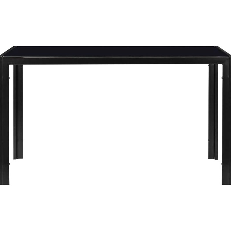 Élégant mobilier de table en verre - structure en métal, convient à 4 tables élégantes de 47 po x 27,5 po