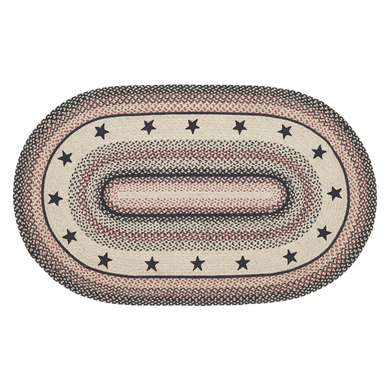 Privett Geometric Indoor Rug, Oval 3' x 5'