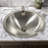 OVS2017 19.75 Inch Hand Hammered Matte Stainless Steel Oval  Bathroom Sink