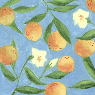 Sweet Tangerine I by Melissa Wang - Wrapped Canvas Painting