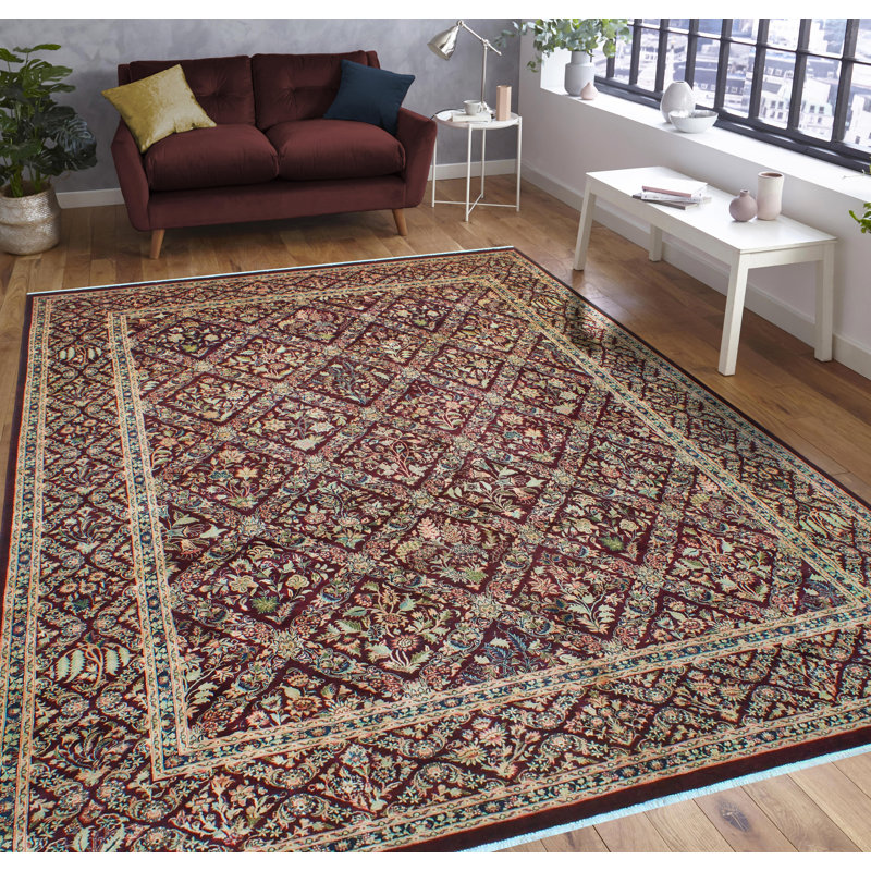 Tapis aubergine pak-persan Ebu Beki